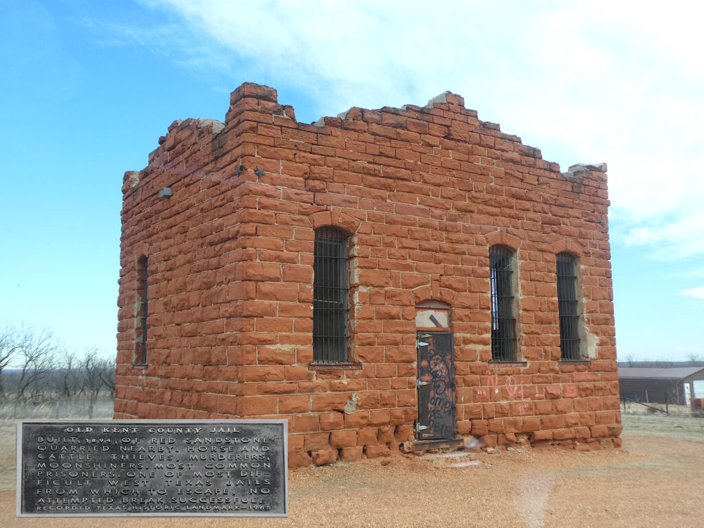 Old Kent County Jail in Clairemont, Texas